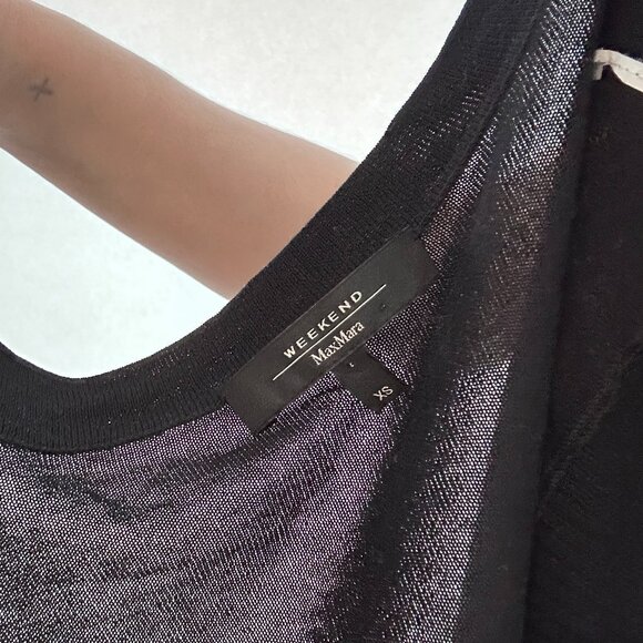 Weekend MaxMara Black Cropped Shrug Cardigan - Picture 3 of 3